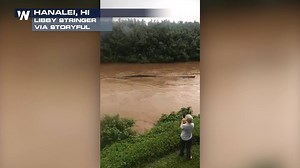 Flash flooding hit the Hawaiian island of Kauai on Saturday after heavy rain. This video shows rushing floodwaters in Hanalei, after a stream burst its banks. Some highways on the island were closed temporarily due to flooding | WeatherNation