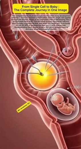 From Single Cell to Baby: The Complete Journey in One Image