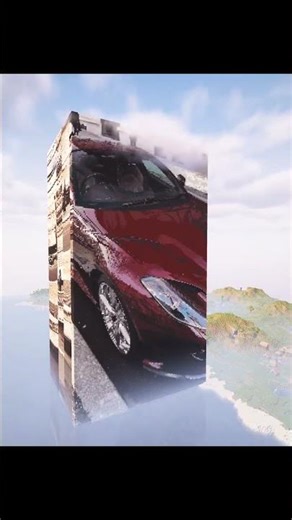 Minecraft Ferrari #minecraft #minecraftart #shorts