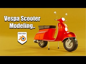 3d Vespa scooter modeling in blender for beginners-mds design