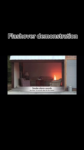 Flashover demonstration#fyp #foryoupage #fire #foryou #firefighter