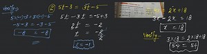 EXERCISE 2.1 Solve the following equations and check your resul... | Filo