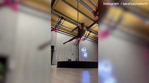 Sarah Jayne Dunn takes pole fitness to next level