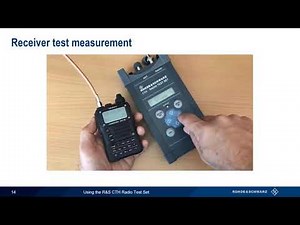 Using the CTH Portable Radio Test Set