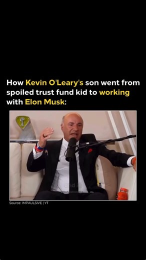@wealth.aim on Instagram: "Once seen as a “spoiled trust fund kid,” Kevin O’Leary’s son, Trevor, forged his own path to success through pure determination and his father's strict discipline. When Trevor inquired about his trust fund, his father's lesson was swift: all financial support would end with his education. This was the motivation he needed. This push led him to excel, graduating in Electrical Engineering and leading his university’s Formula Electric team to victory. He then joined Tesla