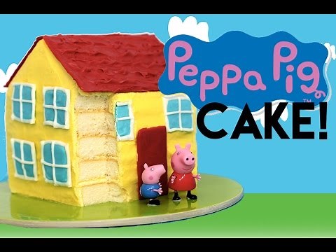 Peppa Pig CAKE | How to Make a Peppa Pig House Cake | My Cupcake Addiction