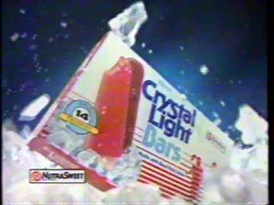1987 Crystal Light Drink Mix and Bars "It's New" TV Commercial