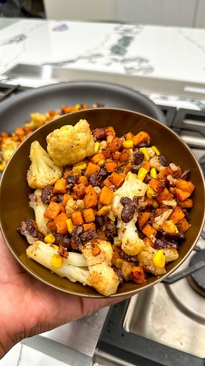 https://asiliglam.com/?s=daniel fast Sweet potatoes, cauliflower, sweet corn & black beans! Add your favorite grain like brown rice or quinoa & you have a full meal. We loved these for lunches last week. I added salsa & guacamole to mine. Add some corn chips on the side if ya fancy 😋 Ready for week 2! Who’s with me? 🏷️ Daniel fast meals, wholesome, plant-based, nutrient-rich, veggie bowl, savory, roasted, vegetarian, protein-packed | asiliglamcooks