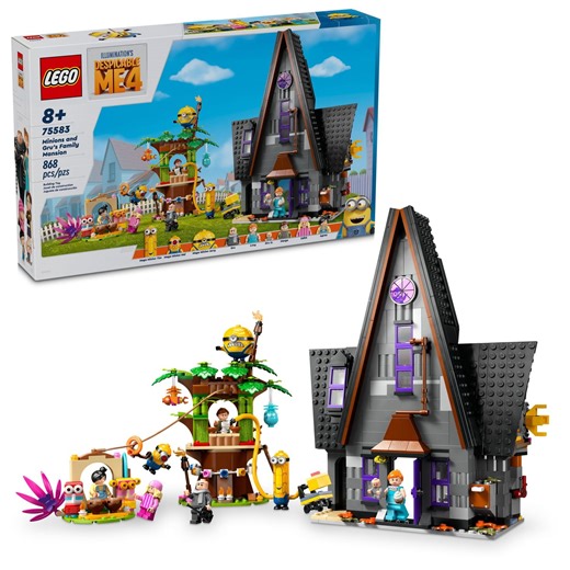 LEGO Despicable Me 4 Minions and Gru's Family Mansion - Minions Toy House and Treehouse from Movie - Creative Gift for Boys and Girls Aged 8 , 75583