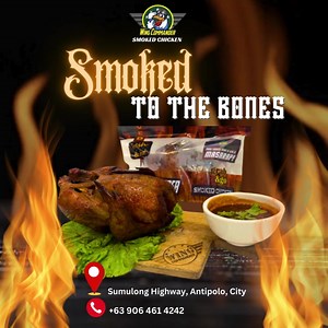 Smoked to the Bones 😍😋 Grilled? Roasted? Nope, it is Smoked Chicken! Malinamnam, Masustansya, Mura at siguradong Mamahalin mo! Usok pa lang ulam na! Lipad na! - Doc Carlos Benitez your Wing Commander For your order/s, call now! 09064614242 #SmokedChicken #WingCommanderSmokedChicken #WingCommanderFranchise #Franchising #Franchisee #pakpakngbayan #unlimitedmekusmekusrice #foodlover #AKNP #AbotKamayNaPangarap #offload #echoproductions #AllenDizon #ALLENDIZON #GMANetwork #GMAnetworkartist #Mekusme