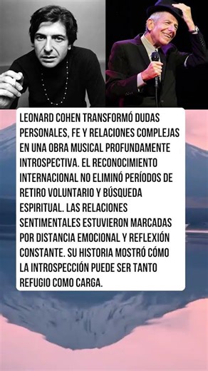 Leonard Cohen y la introspección #shorts #Hollywood #Famosos