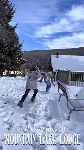 Snow angels, sled rides, and tiny skaters living their best winter day at Mountain Lake Lodge. ❄️✨ Our Winter Whimsy Holiday Gift Shop is open and we are operating normally today! Most forecasts are calling for 1 to 3 inches, but up here at around 4,000 ft elevation we may see 4 inches, and some models even show 3 to 7 inches. If you plan to come up, please drive with care so you can enjoy all the snowy magic safely! #mtnlakelodge #mountainlakelodge #virginia #hiking #snowday