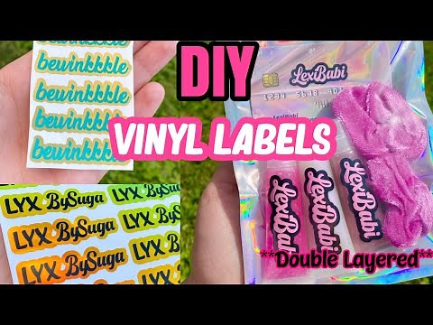 DIY VINYL LABELS | Double Layered