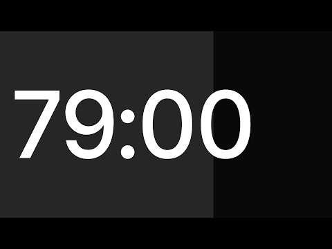⏱ 79 Minute Timer with Alarm | Temporizador 79 minutos | Cronômetro 79 minutos | 79분 타이머 | ７９分タイマー