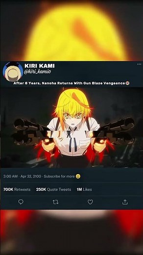 New Anime Magical Girl Lyrical Nanoha EXCEEDS Gun Blaze Vengeance 🔥