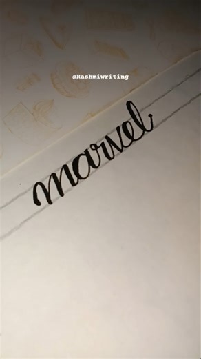 How to write marvel in calligraphhy#shorts #handwriting#calligraphy#calligraphytutorial#ytshorts#art