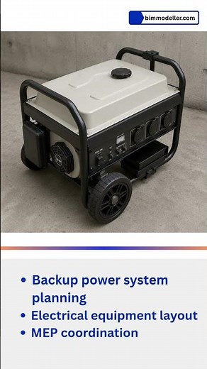 Generator Revit Families for Reliable Power System Design.