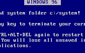 Windows96蓝屏