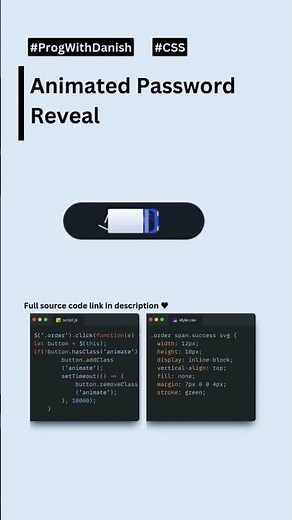 Animated Order Button #coding #learnhtml5andcss3