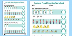 Counting Sheet to Support Teaching on Lost and Found