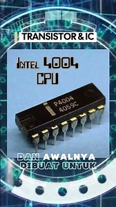 THE FIRST PROCESSOR ONLY HAD 2,300 TRANSISTORS #shortvideo