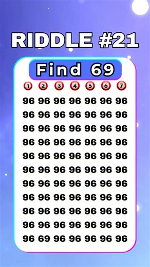 Riddle 21 | Find the Hidden Number '69' | Riddles with Answers #shorts