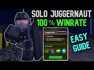 Solo Juggernaut Triumph on Dead Ahead 5 Steps Only - Tower Defense Simulator | TDS