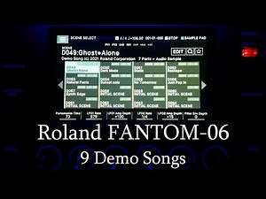 Roland FANTOM-06: Scenes with Songs (9 Demo Tracks) Song Mode Capabilities