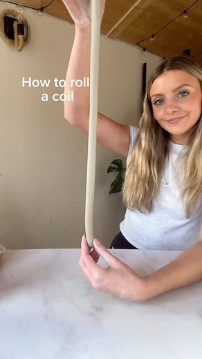 Sculpd on Instagram: "Week 5 at Sculpd Clay School… How to roll a coil 🪴(next week - how to make a coil pot!) Coiling is one of the core techniques of hand-building and can be used to make tiny pots to huge vases, in this video @saygeceramics shows you the basics of rolling a coil to ensure you have a strong structure when using your coils to make a creation 🥰 Let us know if you have any questions or if you have any specific requests for future Sculpd Clay School videos 🙌 #pottery #airdryclay