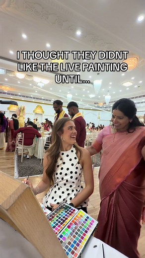 Live Wedding Painting Reaction Caught: Trust the Process
