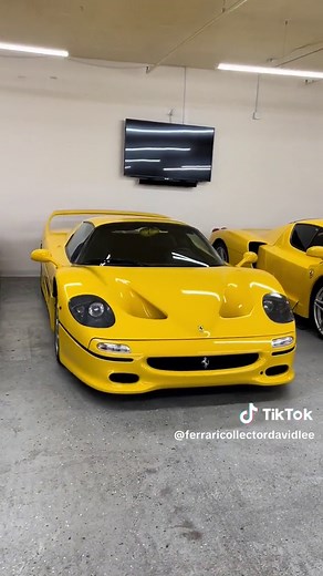 Yellow Ferrari F40, F50, and Enzo Collection