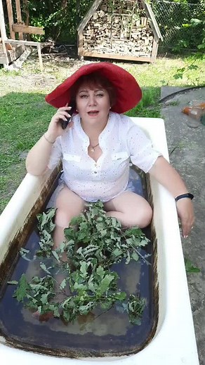 Relaxing Outdoor Bathing Experience with Nature