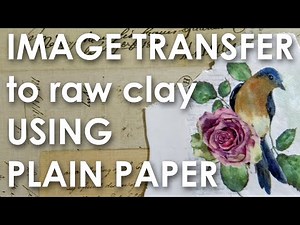 Image transfer to raw polymer clay tutorial
