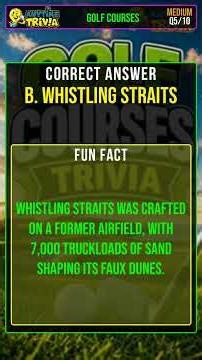 Golf Courses Trivia #Shorts