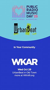 Celebrate Public Radio Music Day with WKAR and UrbanBeat! Join WKAR at UrbanBeat in Old Town, Lansing on Wednesday, October 29 from 4:30-7pm. Meet WKAR classical hosts, pick up limited edition WKAR giveaways, and be on the scene for our LIVE broadcast during the first hour of UrbanBeat's open mic performances! We can't wait to see you there! ❤️ 🎧 Learn more about the event at https://bit.ly/PRMD25-WKAR-SOC. | WKAR - Public Media from Michigan State University