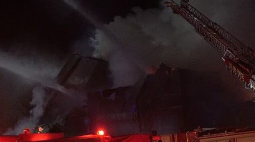 Mayville grain elevator fire now contained, road closures to continue