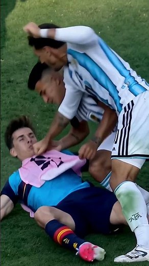 BAGARRE GENERALE au coup de sifflet finale de la coupe du monde 2026 Gavi vs PAREDES