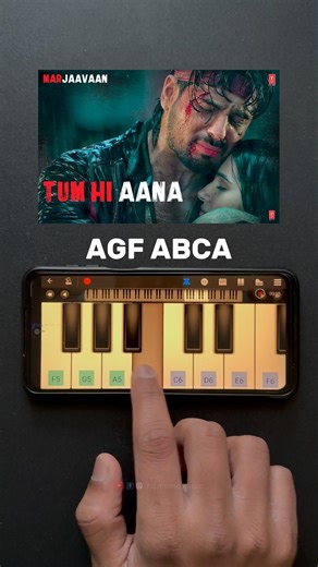 Tum Hi Aana❤️ Easy hindi mobile piano tutorial notes | Perfect Piano #shorts #tumhiaana #viral