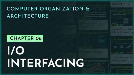 2025.10.19 【Neso Academy】I/O接口｜第6章｜计算机组织与架构（ COA ）
