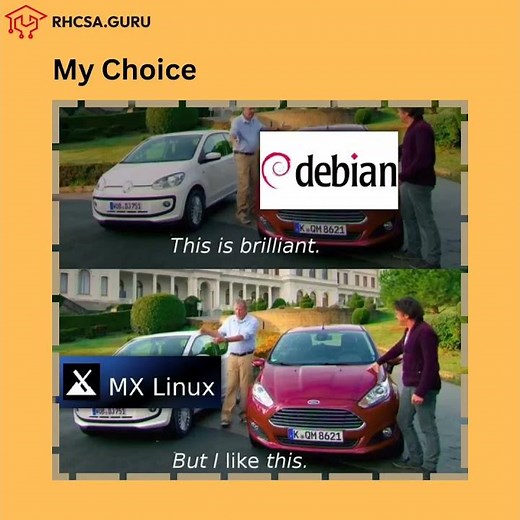 Debian is great… but MX Linux? Chef’s kiss 👨‍🍳✨ #MyChoice