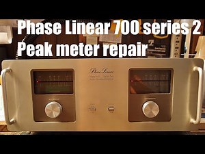 Phase Linear 700 Series 2 amp repair LED peak meter display problem