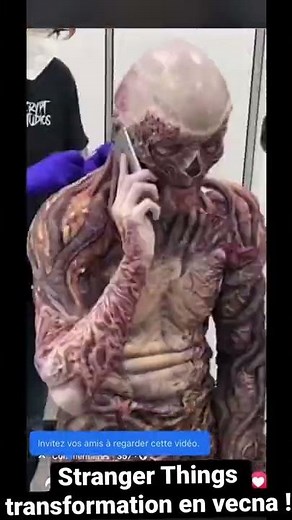 Stranger Things transformation en vecna