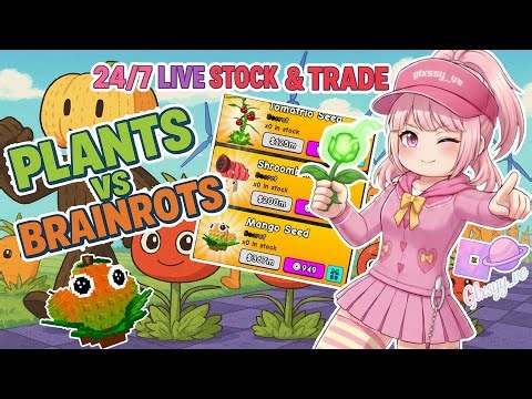 PLANTS VS BRAINROTS STOCK & TRADE 24/7 🔴 LIVE NEW UPDATE - DAY 5