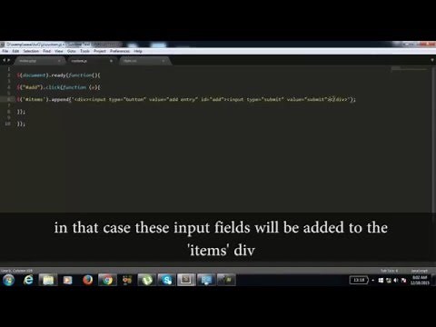 Dynamic form fields (adding and removing form fields dynamically)