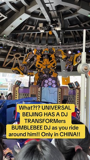 Transformers Bumblebee DJ at Universal Beijing - Only in China!
