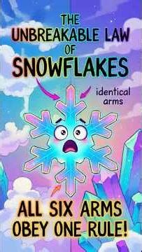 Why Every Snowflake Obeys One Unbreakable Physics Rule (Mind-Blown) #howitworks #facts #science