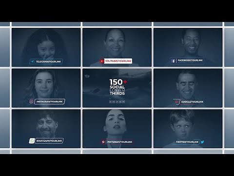 150 Free Social Media Lower Thirds Adobe Premiere Pro Motion By Tashii VFX