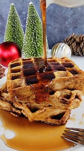 Cozy December mornings are made better with Gingerbread Waffles. These waffles are soft and fluffy on the inside and crispy on the outside. They are made with just the right amount of sweetness and all of the cozy gingerbread spices. Make them for your week ahead (they freeze great), or morning of. They only take minutes to make! The secret to these is the use of @lifewaykefir whole milk in the batter. The @lifewaykefir adds a nutrition punch to the waffles with the probiotics, protein, calcium,
