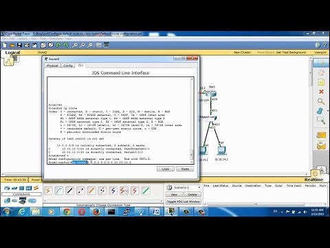 Configure Default routes on cisco routers