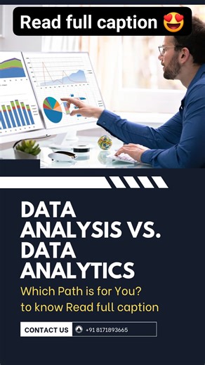 🚀 Data Analysis vs. Data Analytics: Which Path is for You? In today’s world, Data is the new oil! 🛢️ But there is often a lot of confusion between being a Data Analyst and a Data Analytics expert. Are you looking to start a career in tech but don’t know which one to choose? Here is a breakdown of both fields offered at Codever India ! 🎓 1️⃣ Data Analysis: Looking into the Past 🔍 Data Analysis is all about examining historical data to identify trends and answer "What happened?" Core Focus: Cl